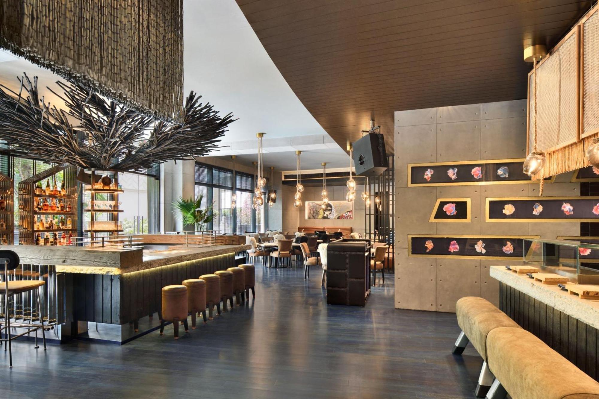 Jw Marriott Hotel New Delhi Aerocity Exterior foto The interior of the restaurant